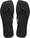 Havaianas Women Slim Square Sandal - Chic Black Summer Flip-Flop