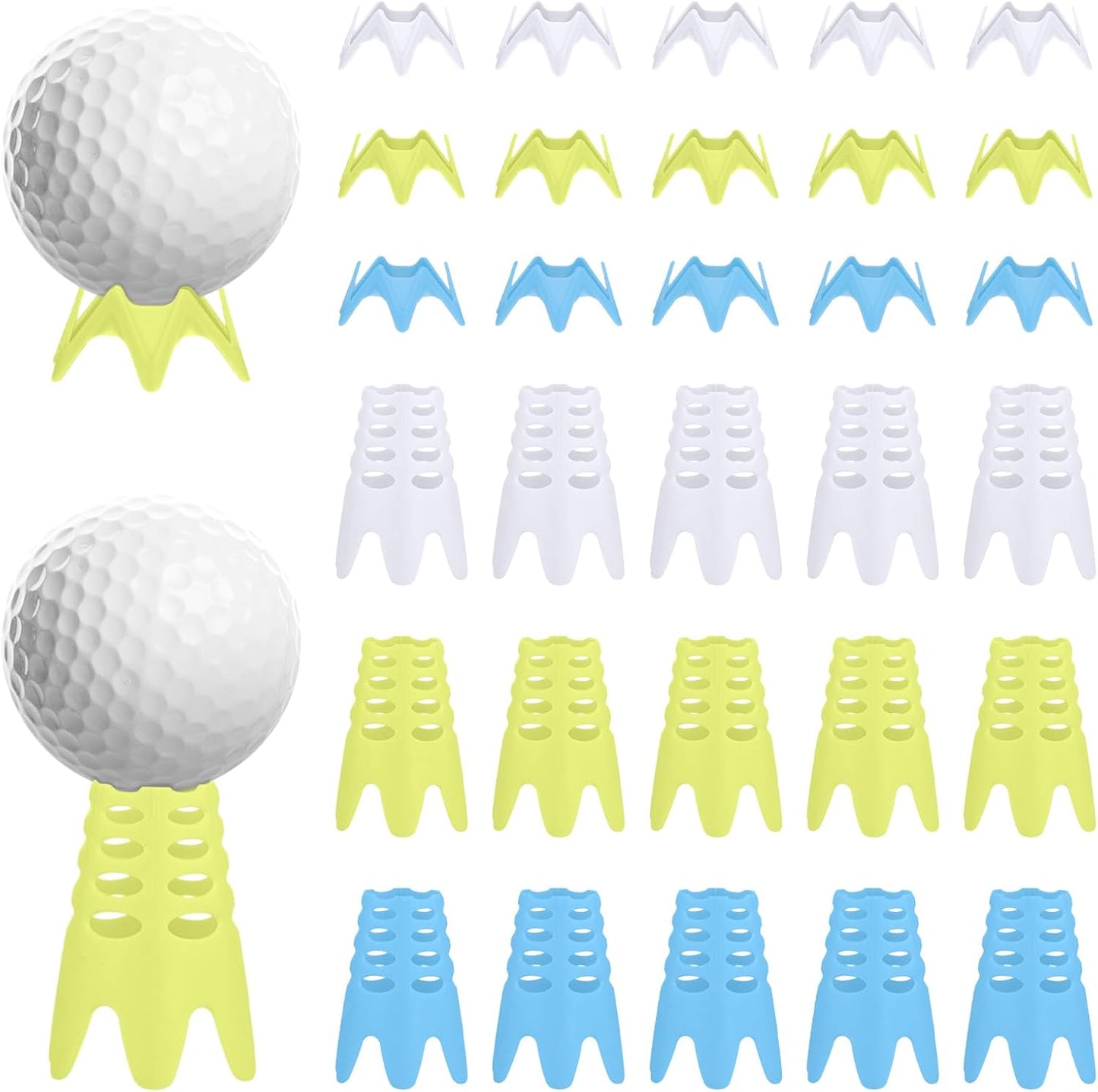 30pcs Durable Golf Tees Set for Accurate Shots