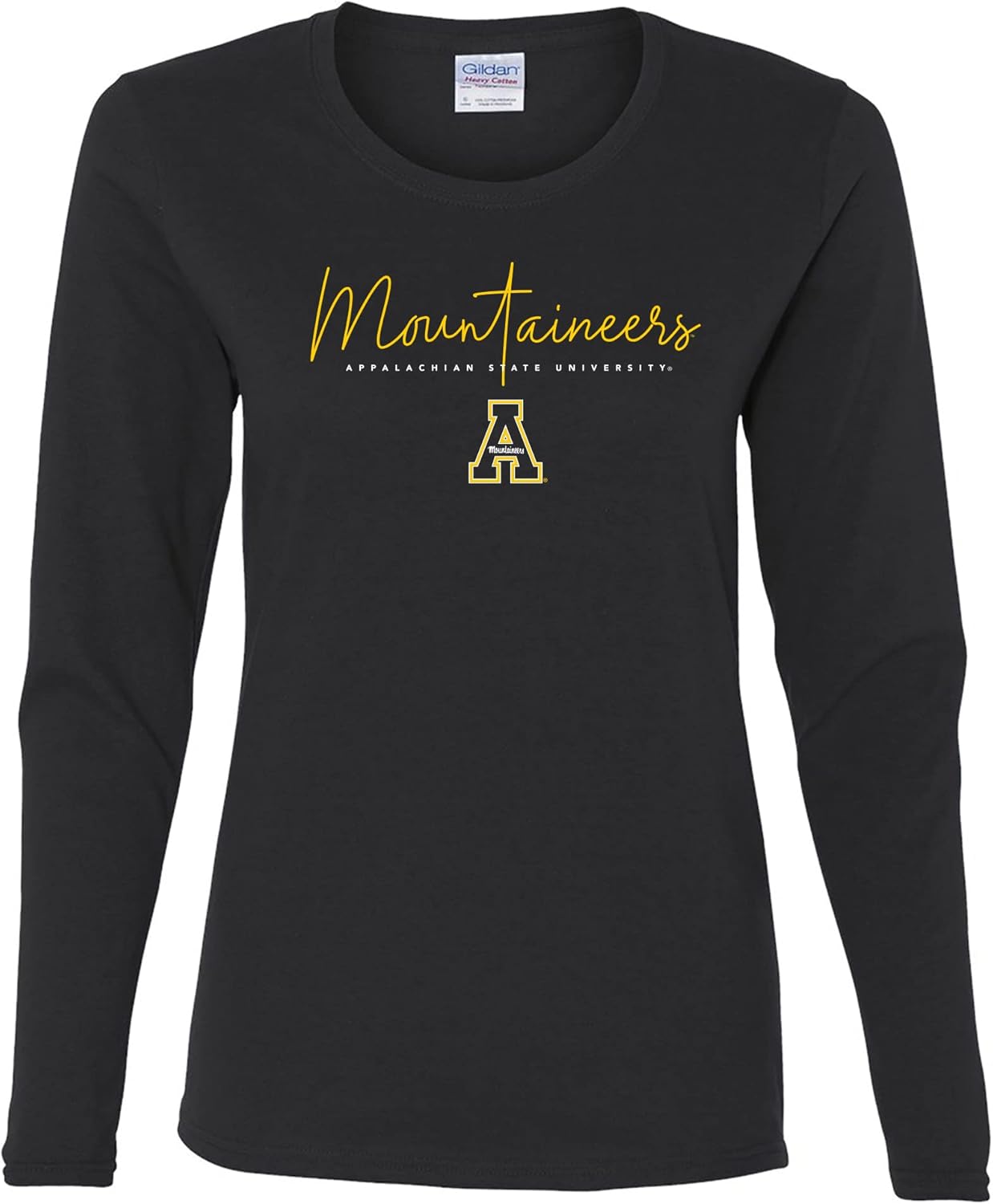 NCAA Thin Script Womens Long Sleeve T Shirt for College Fans