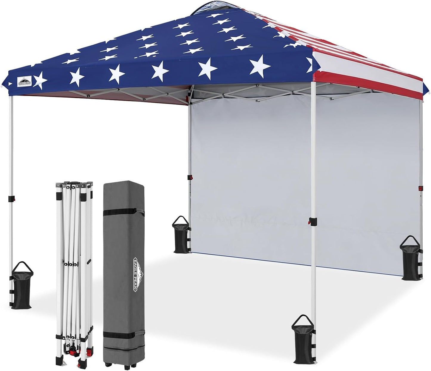 EAGLE PEAK Pop Up Canopy Tent with Sidewall for Events
