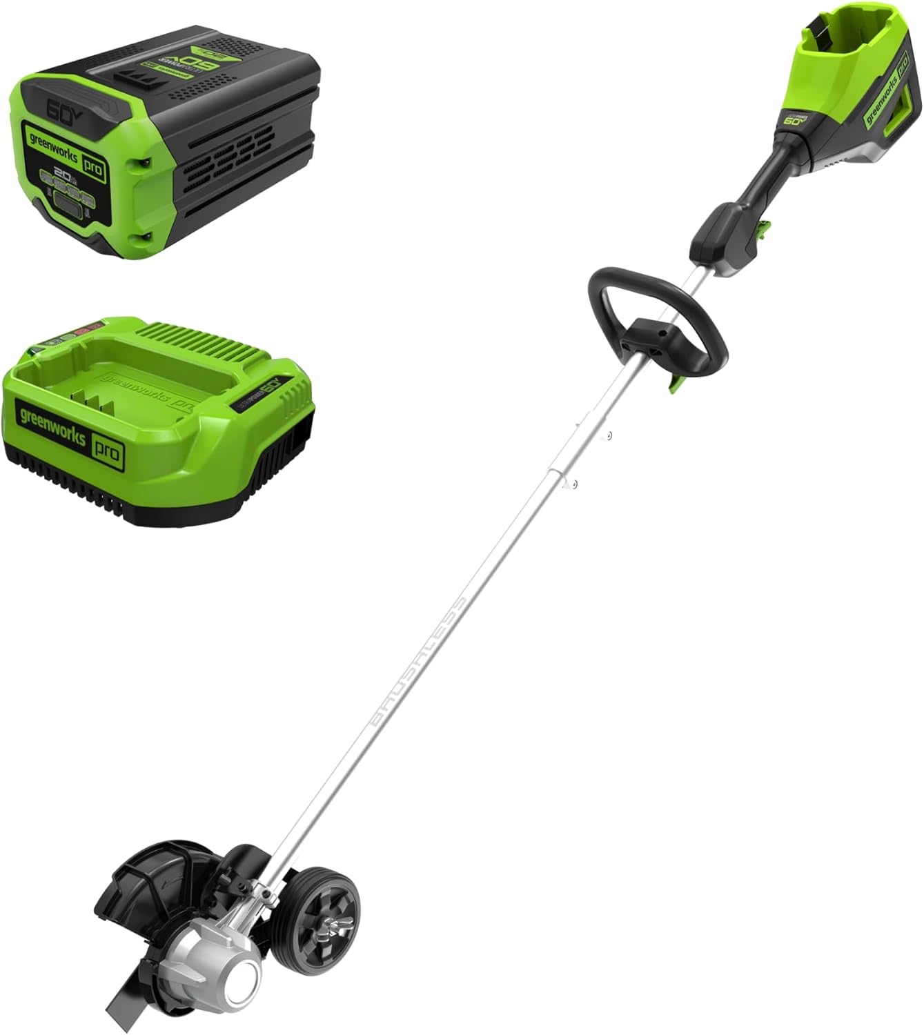 Greenworks 60V 8in Brushless Cordless Edger for Perfect Edging