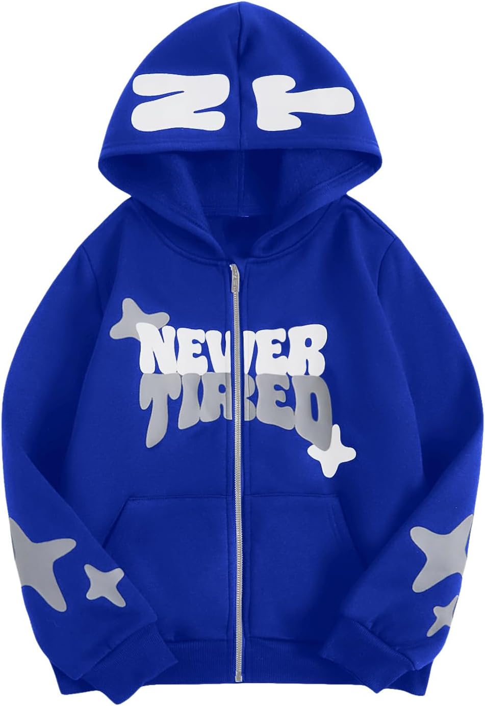 Stylish Boy's Zip Up Hoodies Sweatshirt for Y2K Streetwear