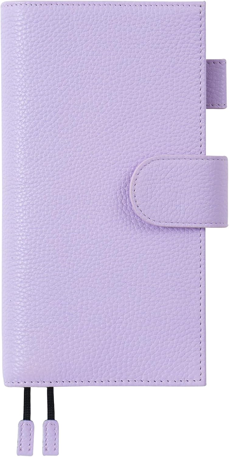 Moterm Leather Cover for Hobonichi Weeks - Stylish Pebbled Lavender