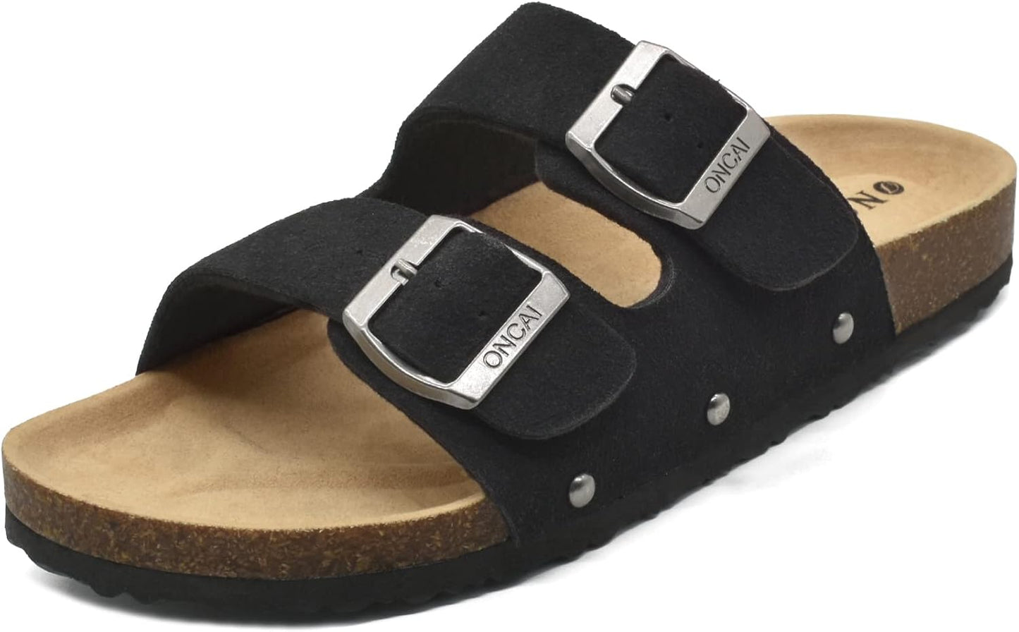 ONCAI Womens Flat Slide Sandals with Arch Support for Comfort