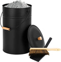 FEED GARDEN 5.15 Gallon Ash Bucket with Lid and Tool Set - Tidy Ash