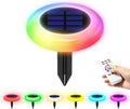 Solar Pathway Lights Outdoor 6 Pack 9 Color Changing - Remote Control