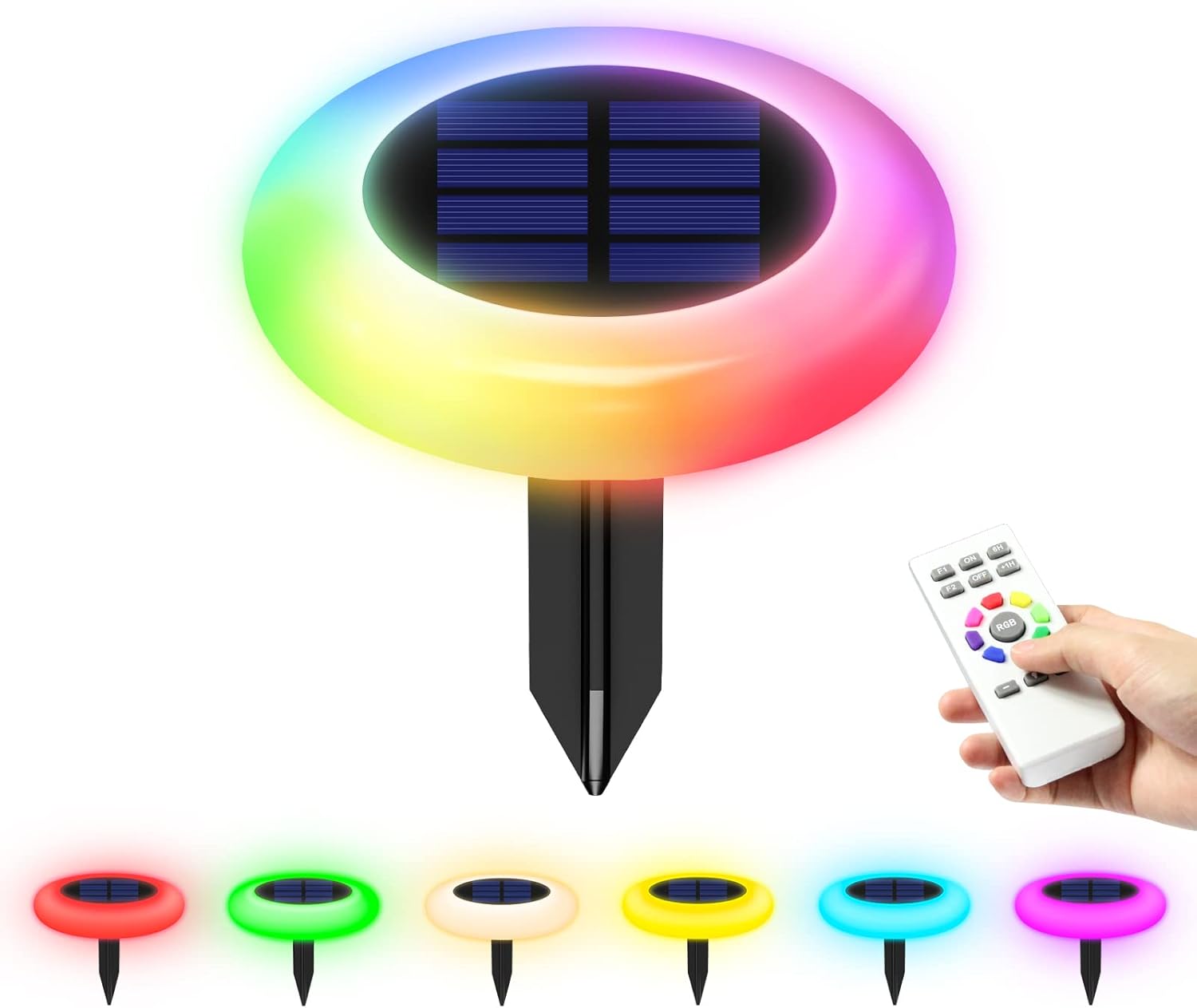 Color Changing Solar Pathway Lights for Outdoor Ambiance