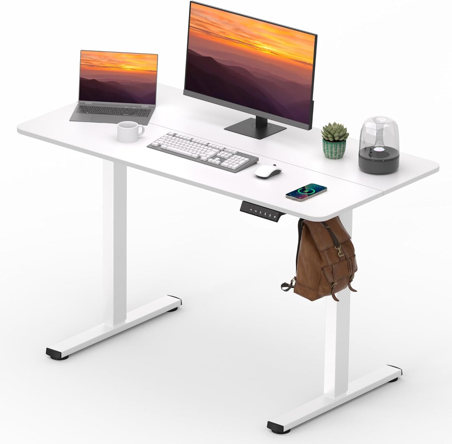 Adjustable Stand Up Desk with Memory Preset for Home Office