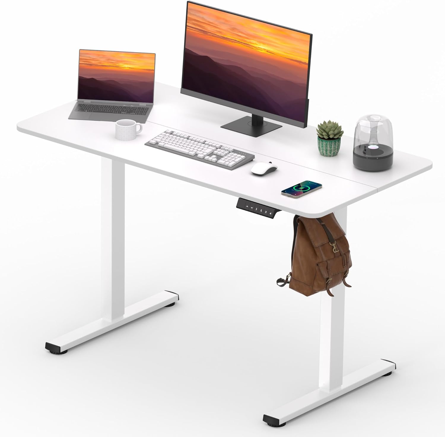 Adjustable Stand Up Desk with Memory Preset for Home Office