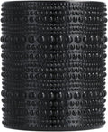 Fortessa Jupiter Beaded Hobnail Glass Set of 6, Obsidian Black