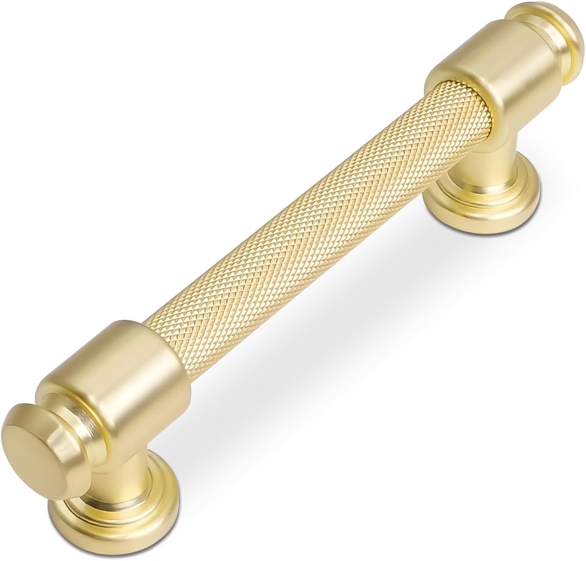 3.75 Inch Brushed Brass Kitchen Cabinet Handles for Elegant Decor