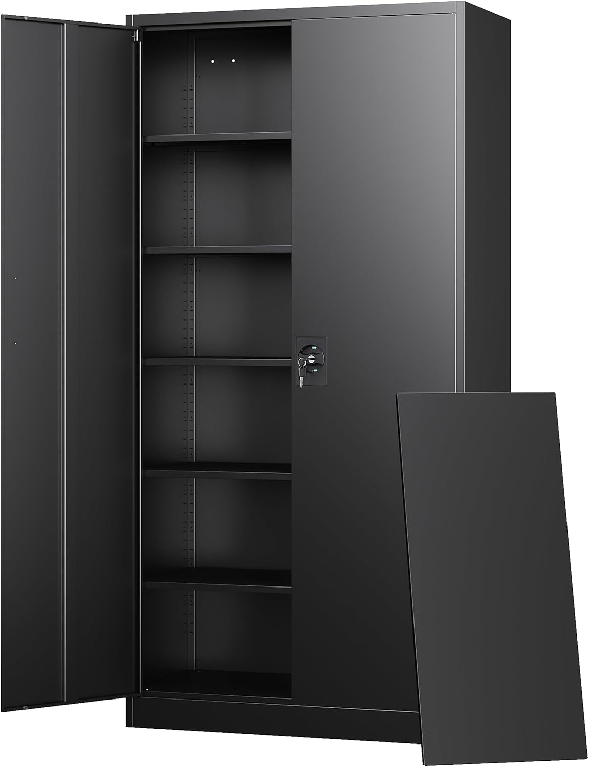 Letaya Metal Garage Storage Cabinets with Lock and Adjustable Shelves