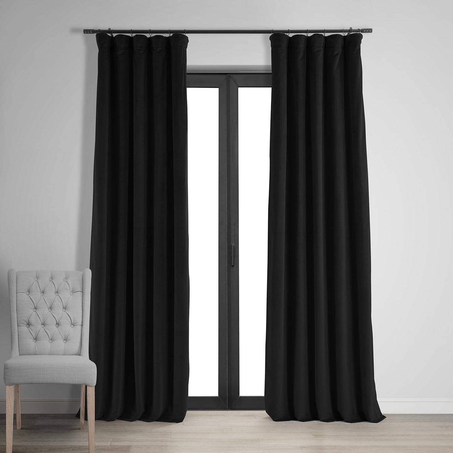HPD Half Price Drapes Velvet Thermal Blackout Curtains 96 Inch