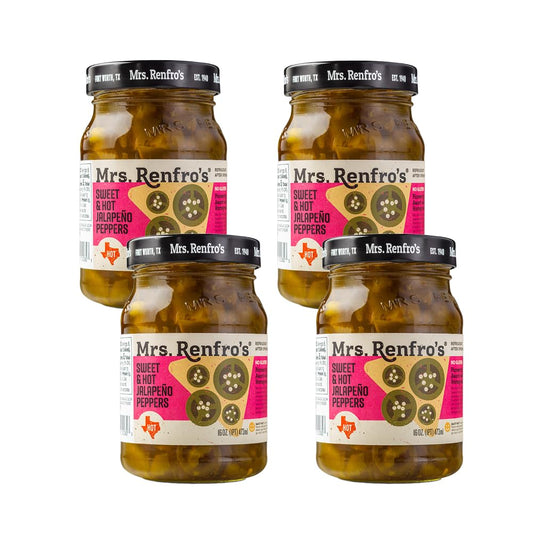 Mrs. Renfro's Sweet and Hot Jalapeno Peppers in 16-oz Jars