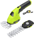 SnapFresh Hedge Trimmer Cordless Grass Shear - 2 in 1 Handheld Trimmer