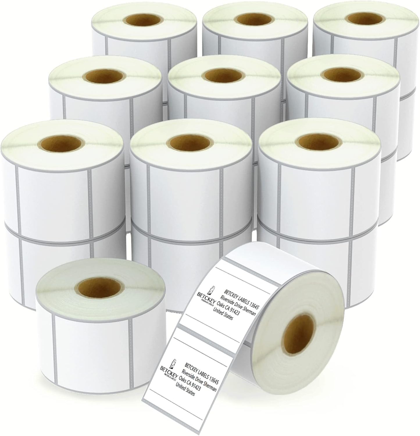 BETCKEY Premium Multipurpose Labels: Compatible with Zebra & Rollo