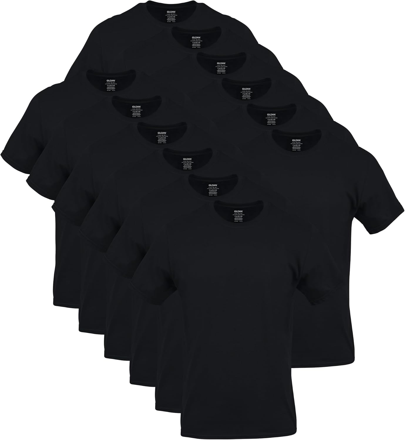 Gildan Mens Crew T-Shirts Multipack for Comfort and Style