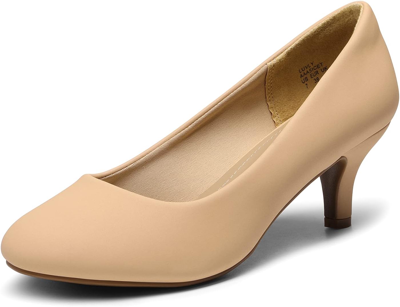 DREAM PAIRS Women's Comfortable Low Heel Pump Shoes for Style