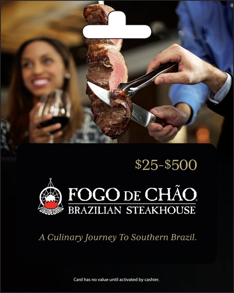 Fogo De Chao Brazilian Steakhouse Gift Card for Meat Lovers