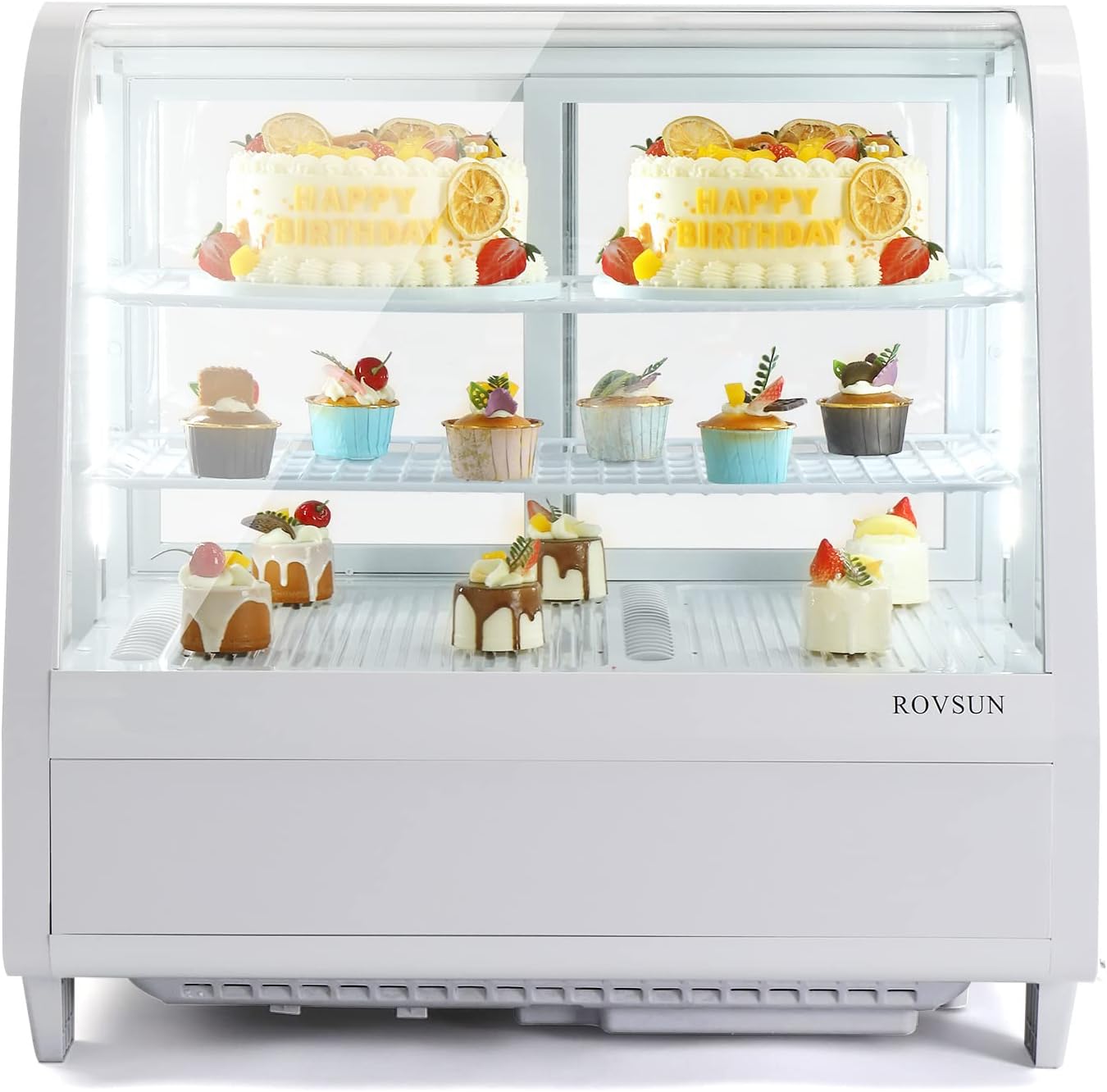 ROVSUN 3.5 Cu.Ft Refrigerated Display Case for Commercial Use