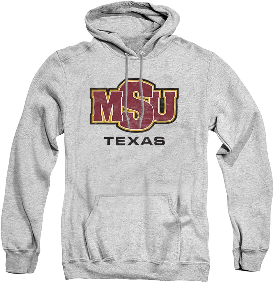 Official Collegiate Distressed Logo Adult Pullover Hoodie