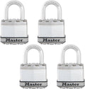 Master Lock Magnum Heavy Duty Padlock 4 Pack Keyed-Alike - Weather