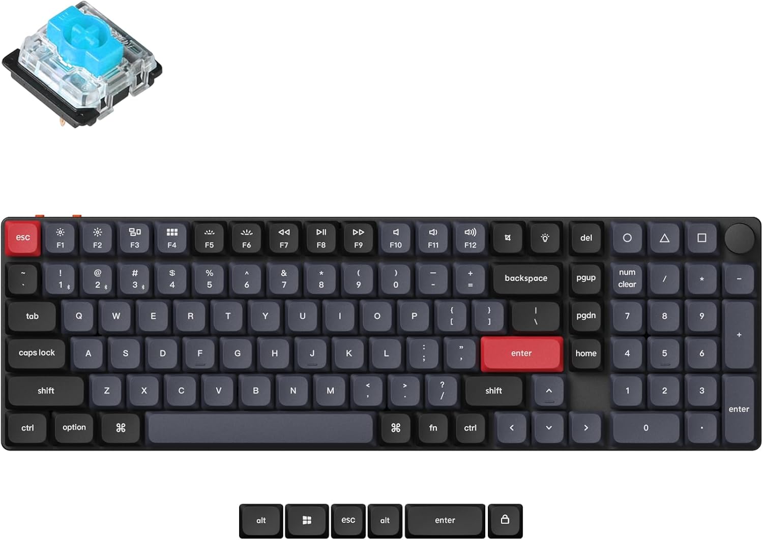 Custom Wireless Mechanical Keyboard with Numpad