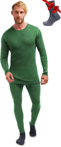 Merino Wool Base Layer Mens Set - Heavyweight Midweight Lite Options