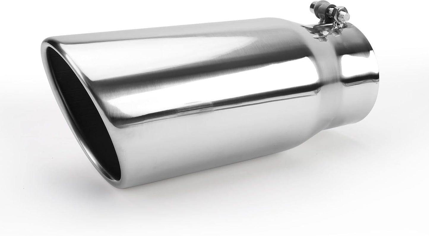 Richeer 4 to 5 Inch Exhaust Tip for Universal Vehicle Fit