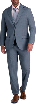 Glen Plaid Men's Tailored Fit Suit Separates - Stretch Comfort