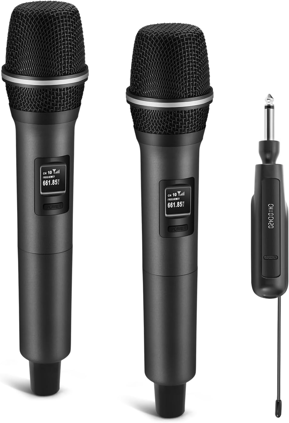 Wireless Microphones for Karaoke and Meetings - Dual Handheld Mics