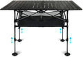 Adjustable Height Aluminum Camping Table Folding Portable Outdoor