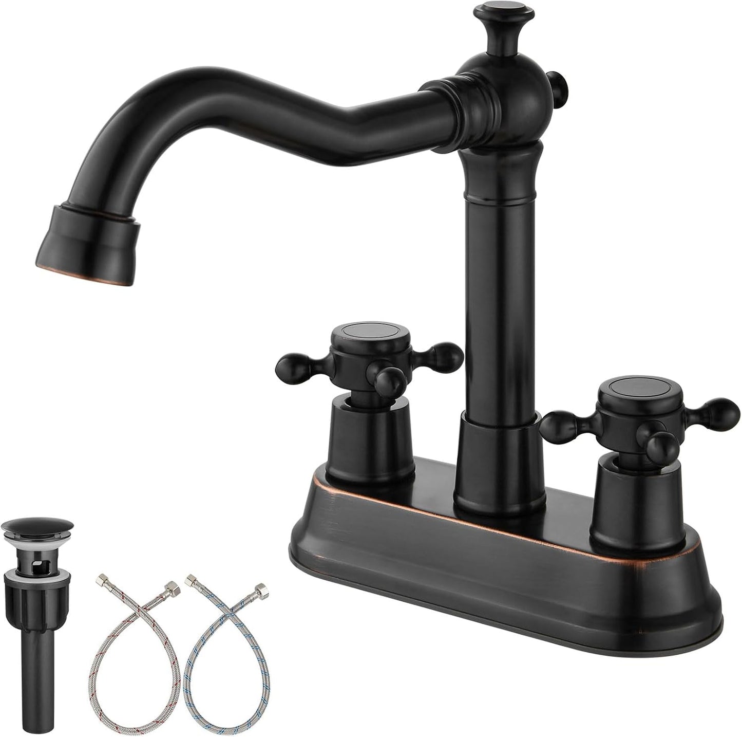 Aolemi 4 Inch Centerset Bathroom Sink Faucet with Vintage Design
