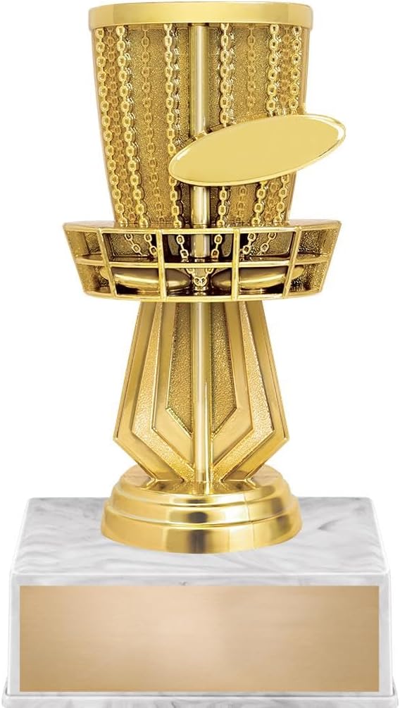 Champion Disc Golf Basket Trophy Set
