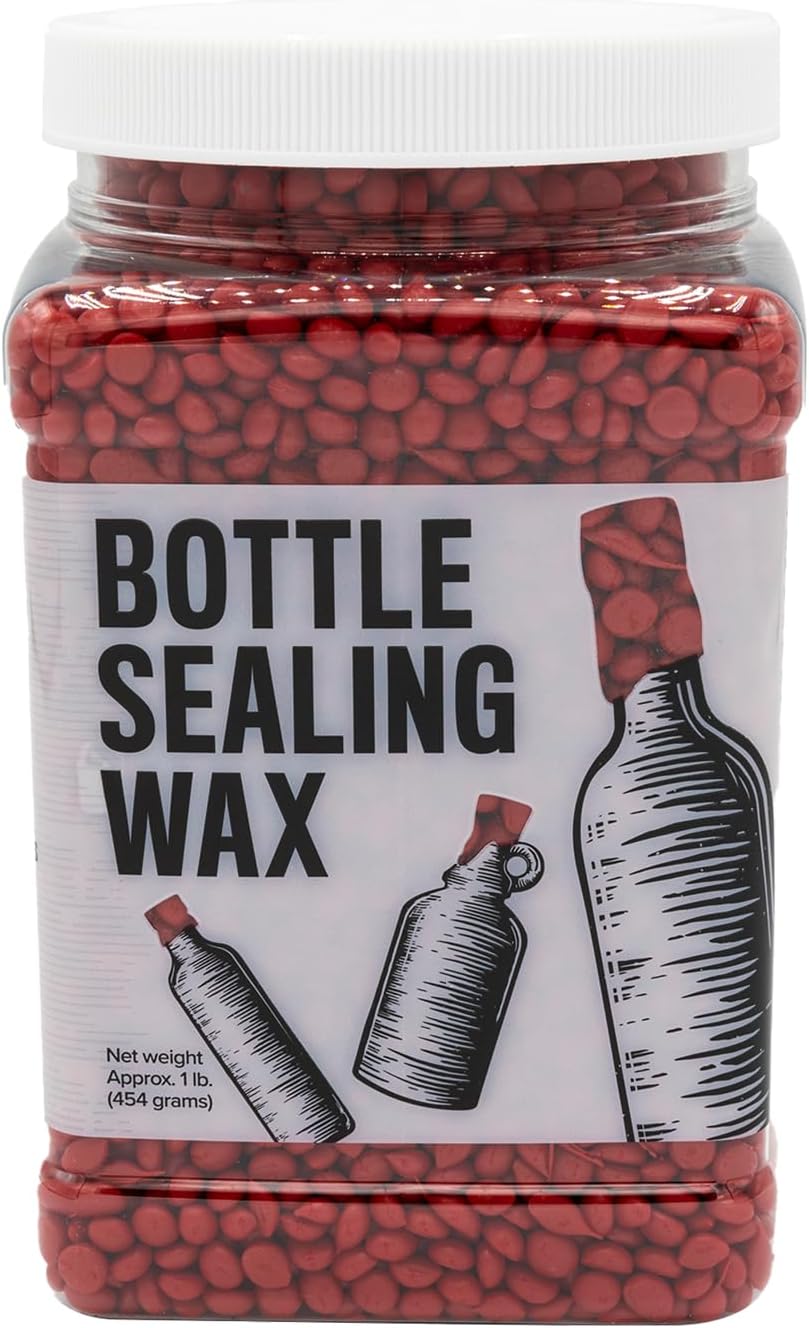 Seal 30 Bottles with 1 lb Bright Red Wax!