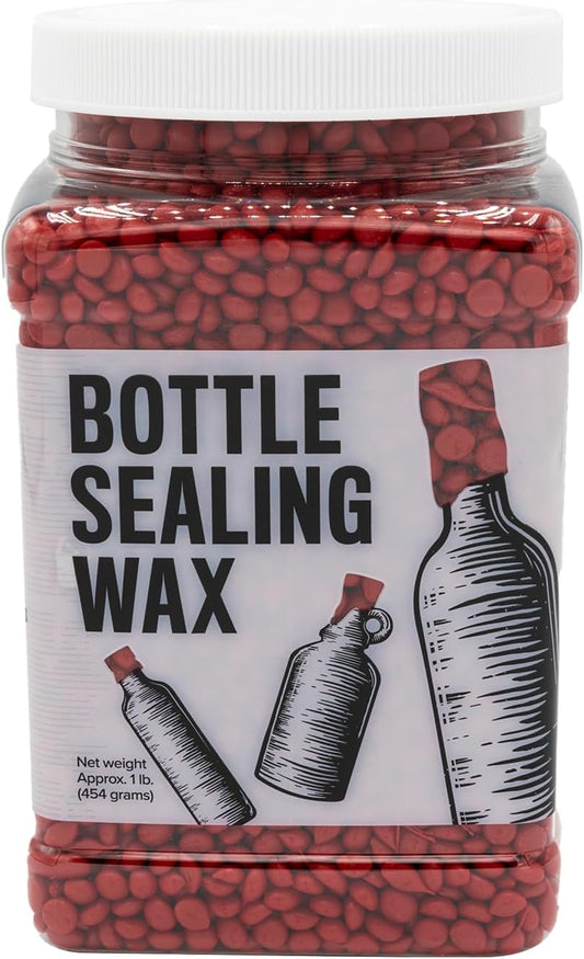 Seal 30 Bottles with 1 lb Bright Red Wax!