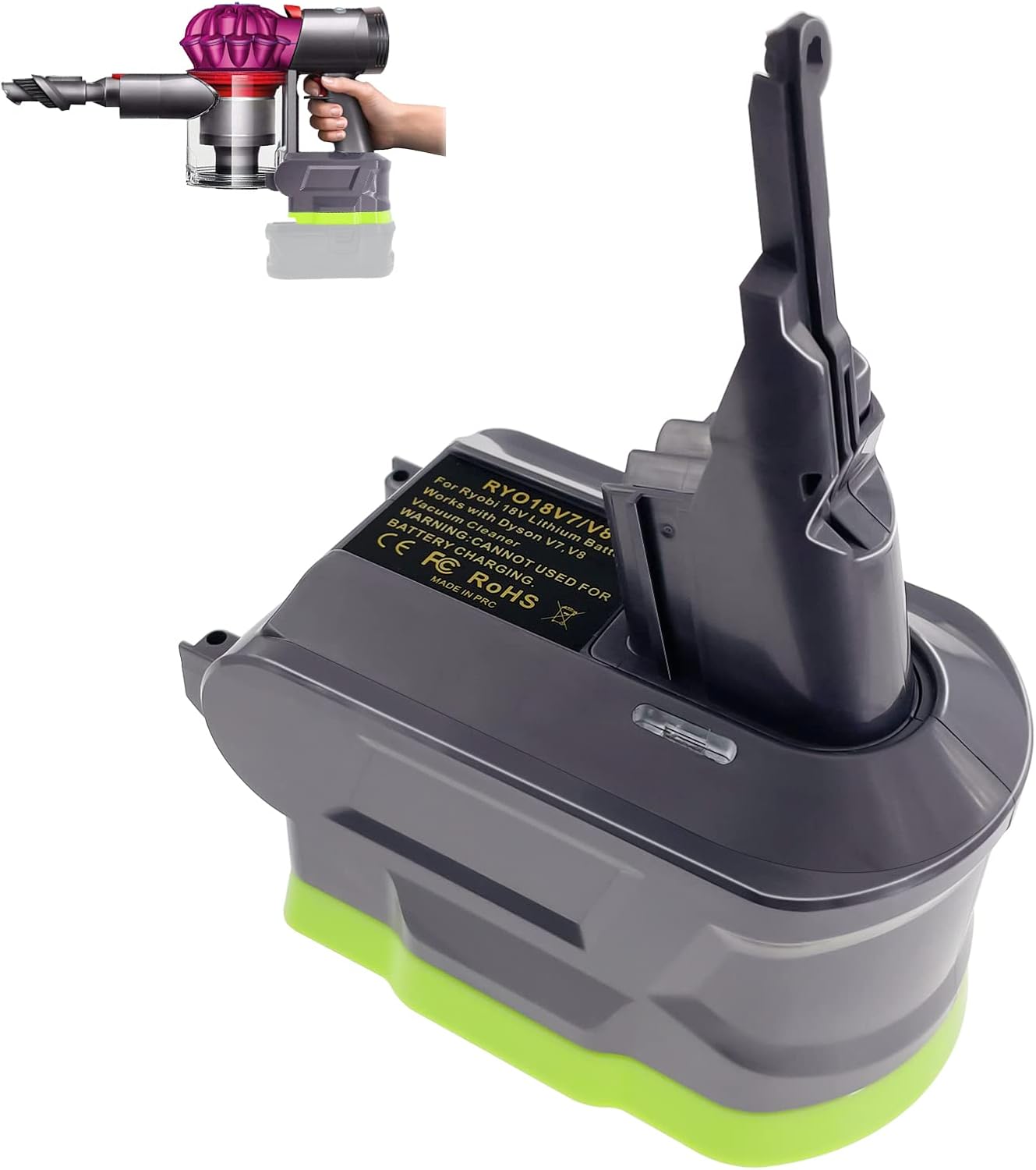 Ryobi 18V Battery Adapter for Dyson V7/V8 Vacuums