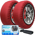 Snow Socks for Tires - K-Musculo Ultimate Grip Snow Socks (2-Pack)