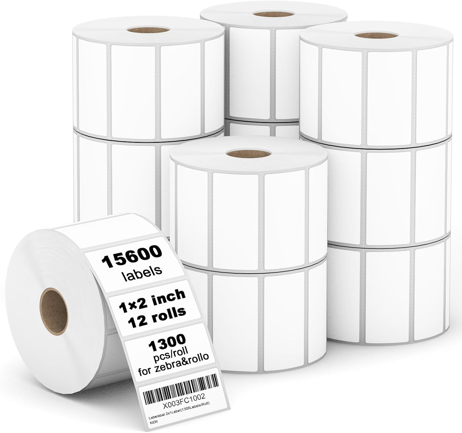 Zebra & Rollo Printer Labels - 15600 Labels Total