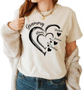 Personalized Grandma Heart Shirt for Grandkids - Thoughtful Gift