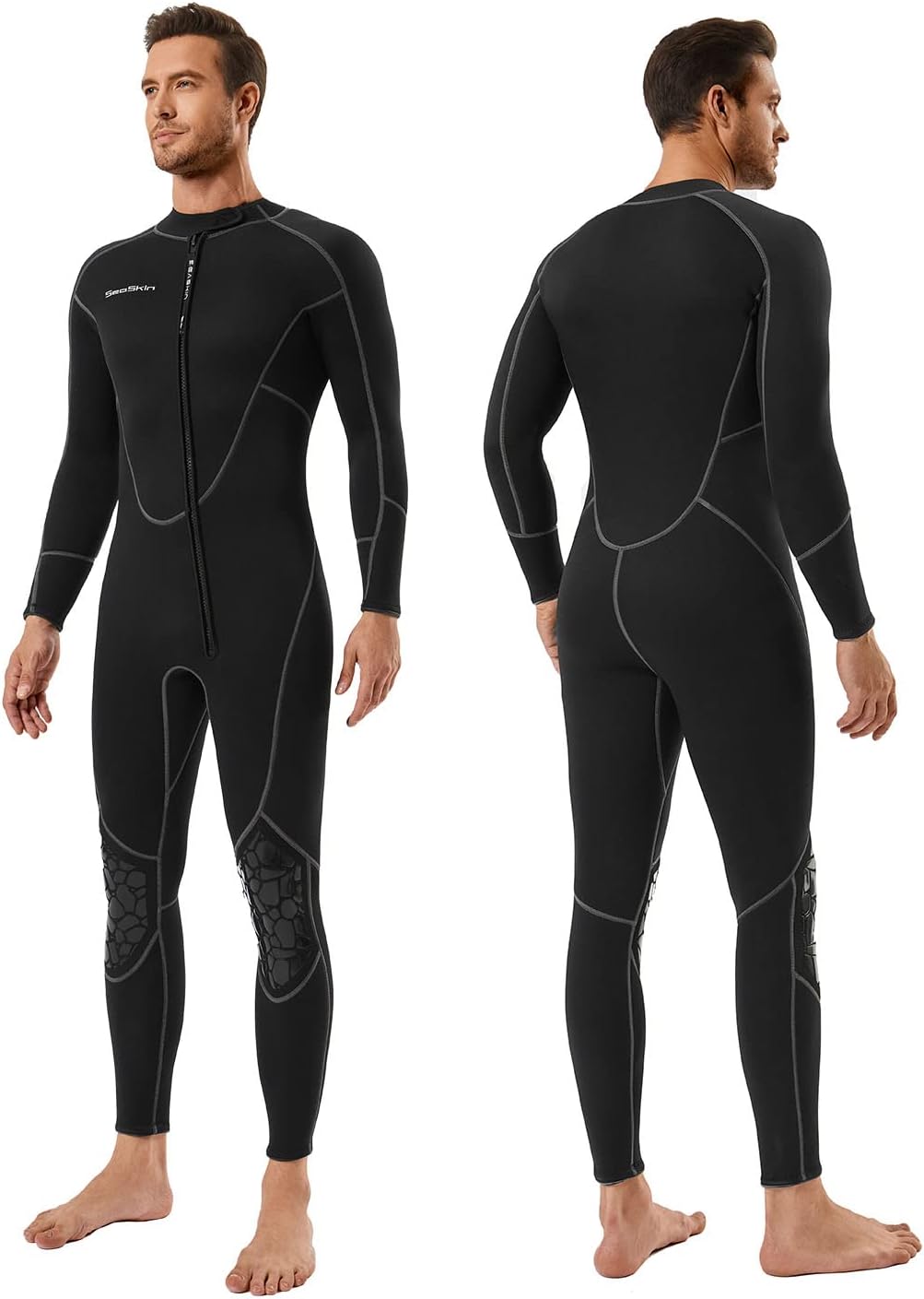 Seaskin Mens 3mm Shorty Wetsuit for Diving Snorkeling Kayaking