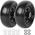9x3.50-4 Flat Free Lawnmower Tire and Wheel Assemblies 2-Pack