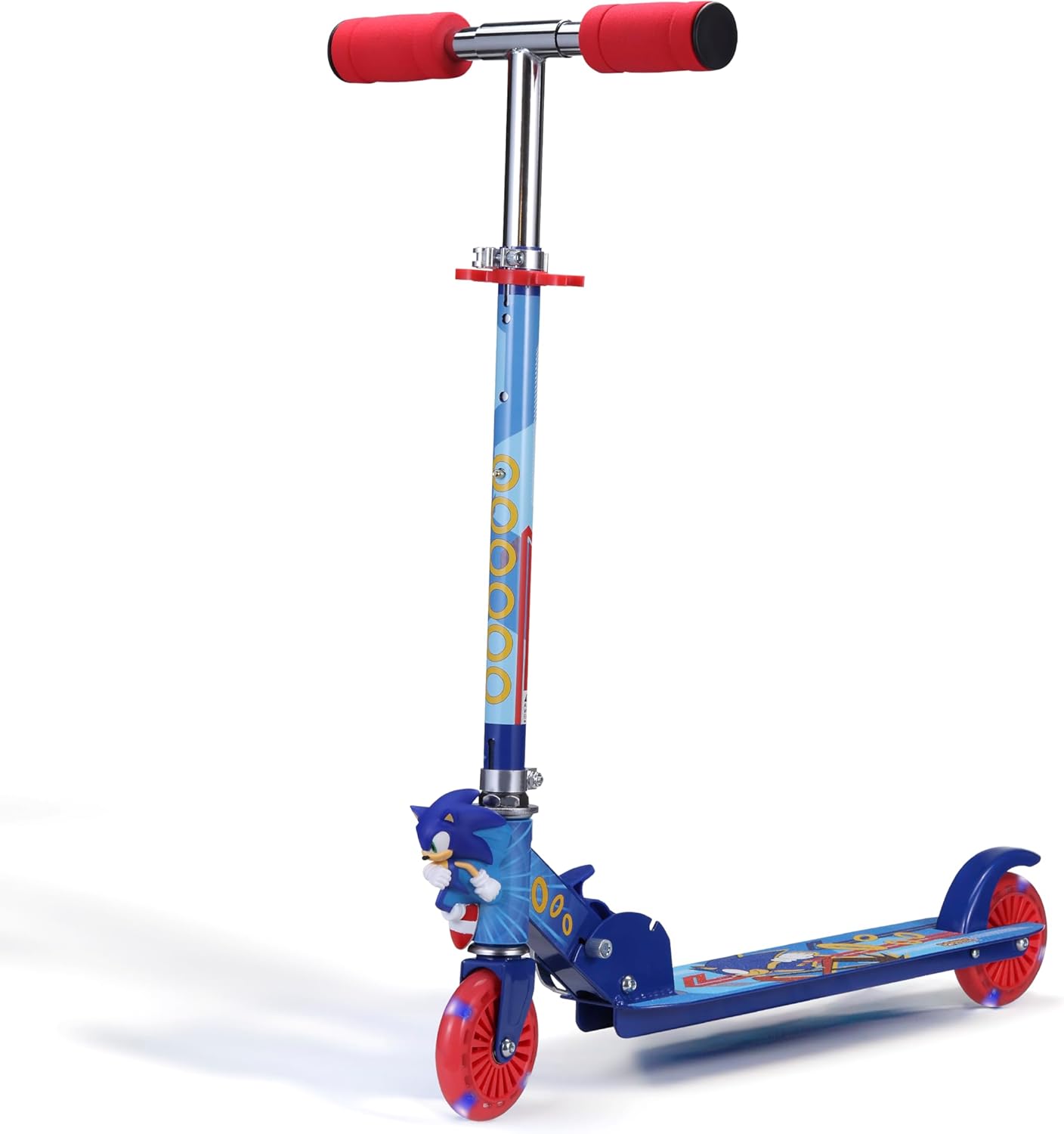 2 Wheel Kick Scooter with Light Up Wheels for All Ages