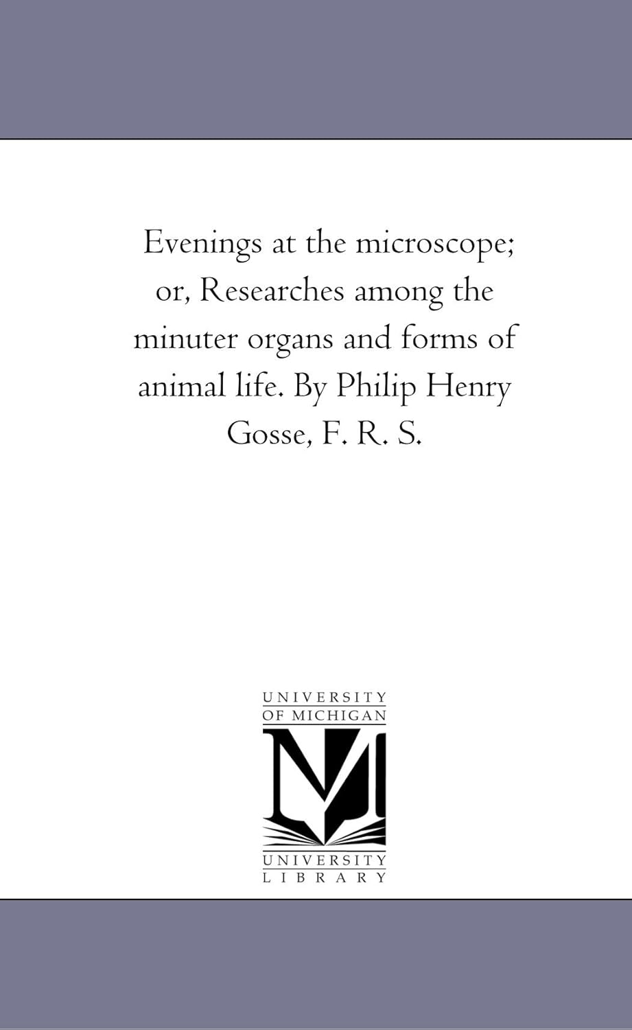 Evenings at the Microscope: Discovering Animal Life Forms