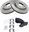 TRQ Front Brake Pad & Rotor Kit Compatible with 2001 Kia Optima