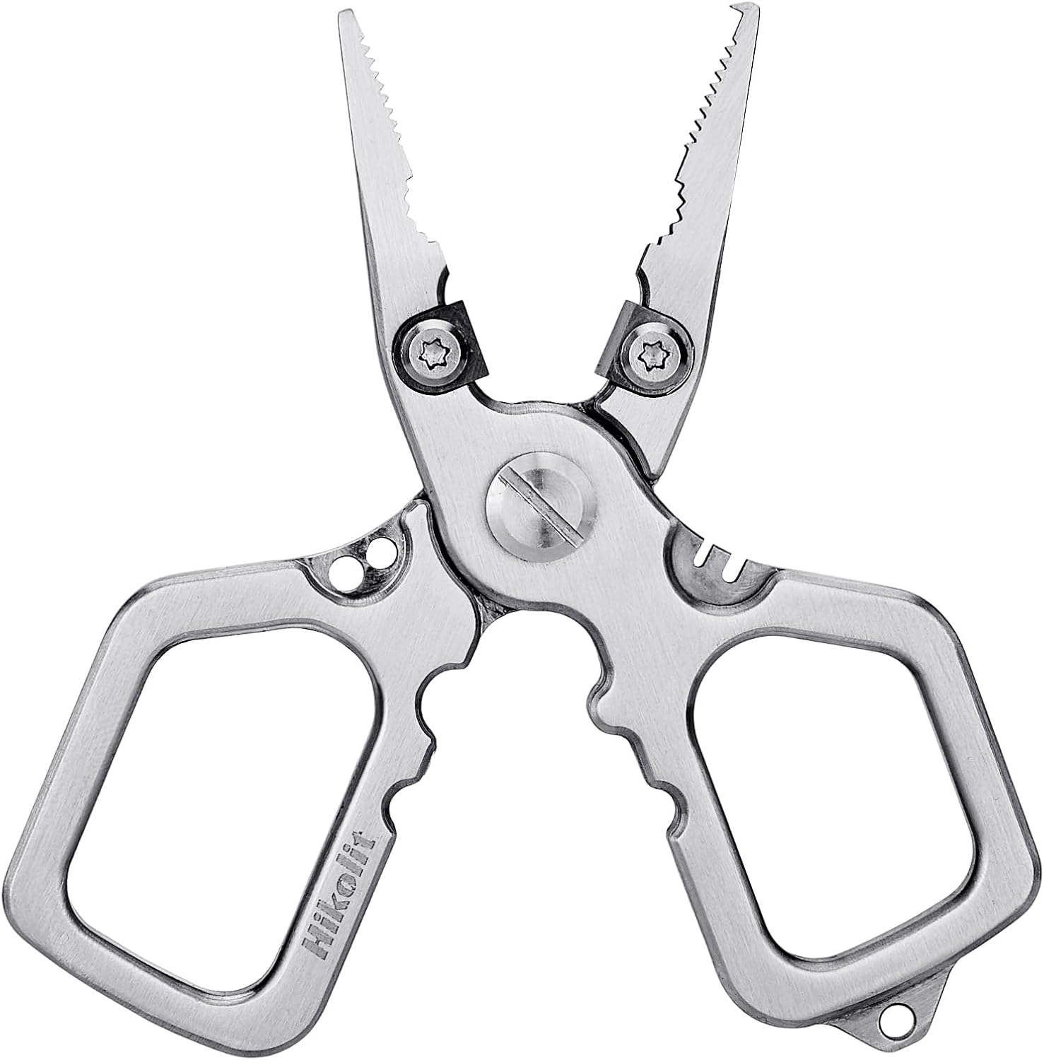 4 Stainless Steel Saltwater Pliers with Braid Cutters - Corrosion Resistant Fishing Tool