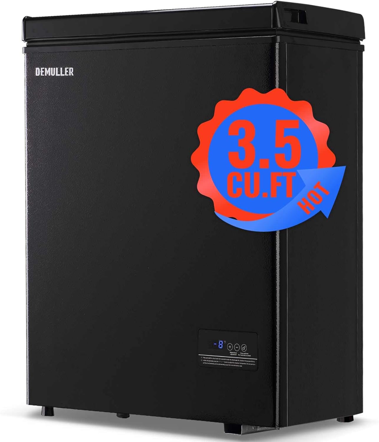 Mini Deep Freezer with Removable Storage Basket for Home Use