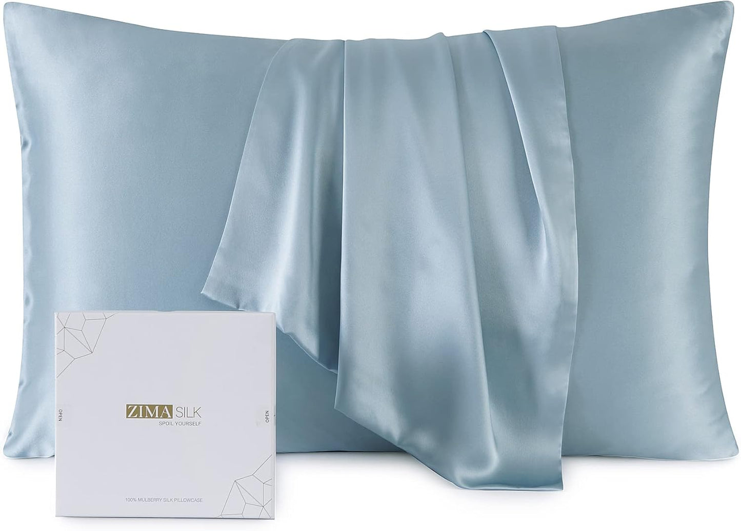 ZIMASILK 100% Pure Mulberry Silk Pillowcase for Hair & Skin