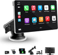 9 Inch CarPlay Screen with 4K Dash Cam for Any Vehicle