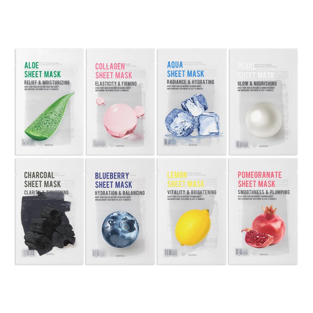 EUNYUL Purity Korean Collagen Face Mask for Hydration and Care